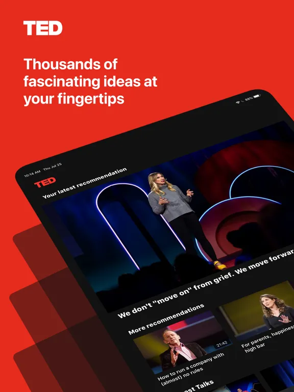 Скриншоты TED iPad 