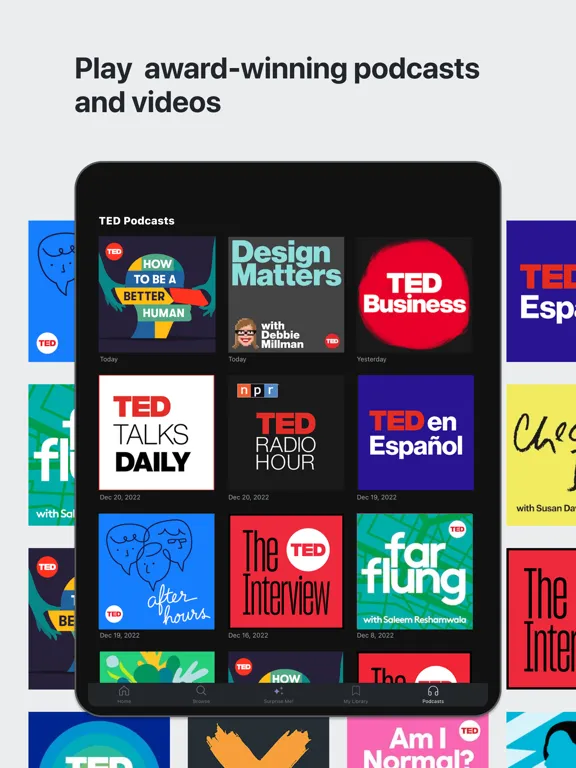 Скриншоты TED iPad 