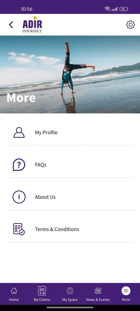 ภาพหน้าจอของ ADIR Insurance
