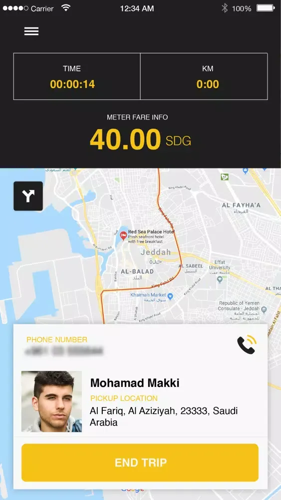 Tangkapan skrin Ezdan Taxi Driver