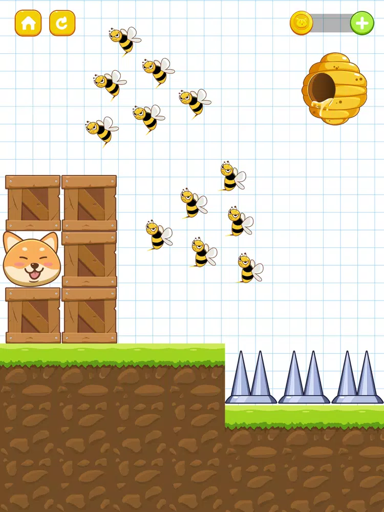 Zrzuty ekranu Save the Dog - Draw Rainbow iPad 