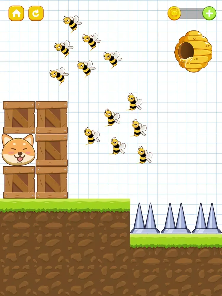 Save the Dog - Draw Rainbow iPad  Ekran Görüntüleri