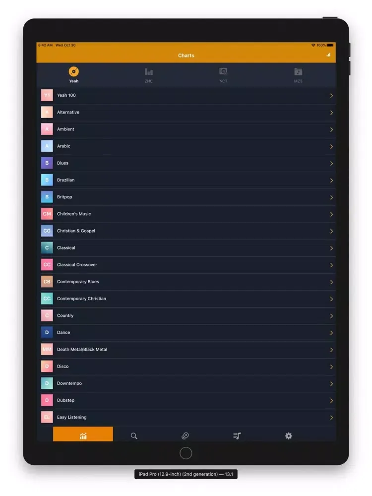 Tangkapan skrin Audiomusi: Music Apps Stream iPad 
