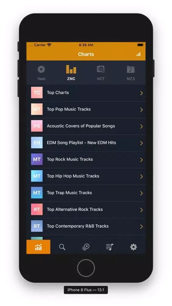 Tangkapan skrin Audiomusi: Music Apps Stream
