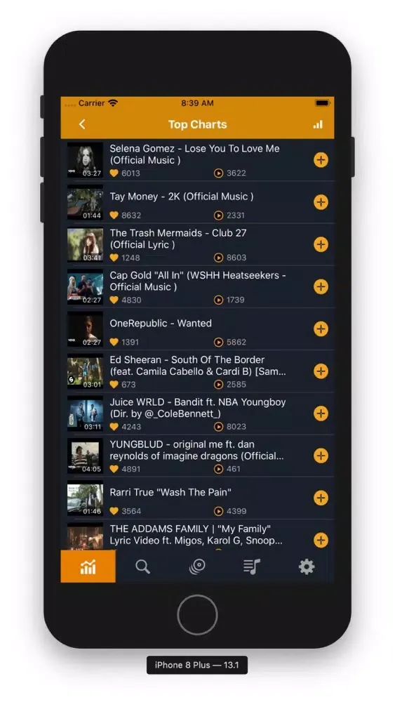 Tangkapan skrin Audiomusi: Music Apps Stream