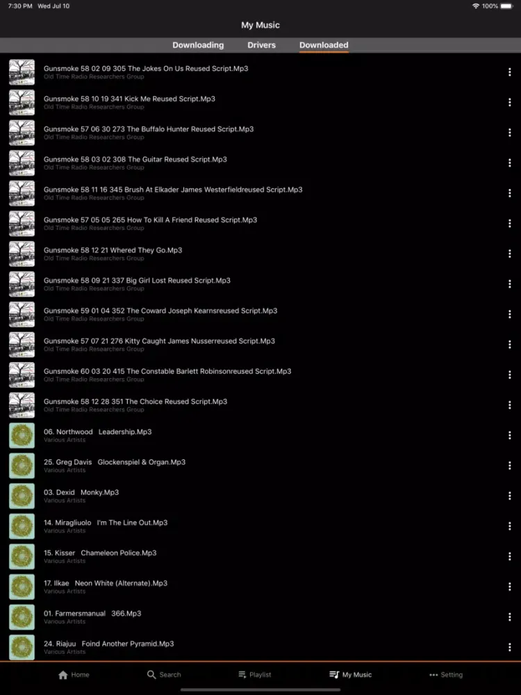 ภาพหน้าจอของ Music Downloader CC License iPad 