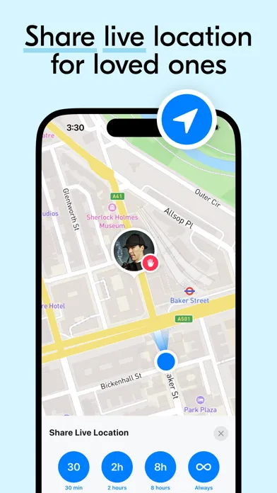 Tangkapan skrin Teem Tracker - Find My Friends