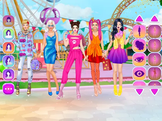 College Girls Dress Up Games iPad  Screenshots