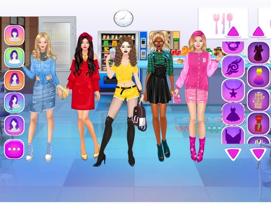 College Girls Dress Up Games iPad  Screenshots