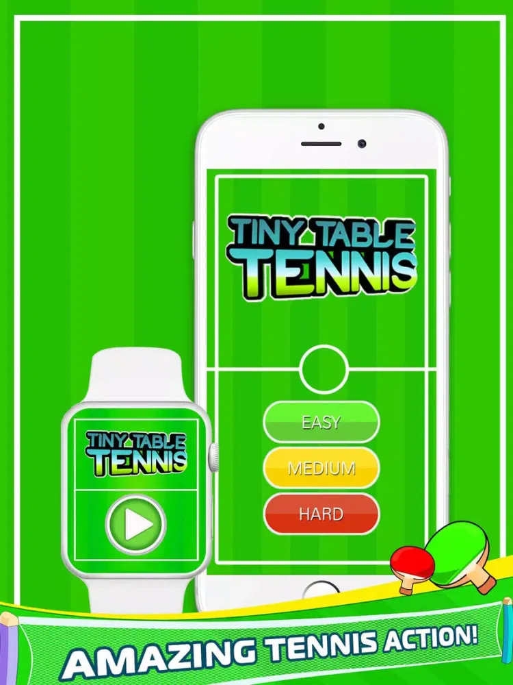 Capturas de tela do Tiny Table Tennis iPad 