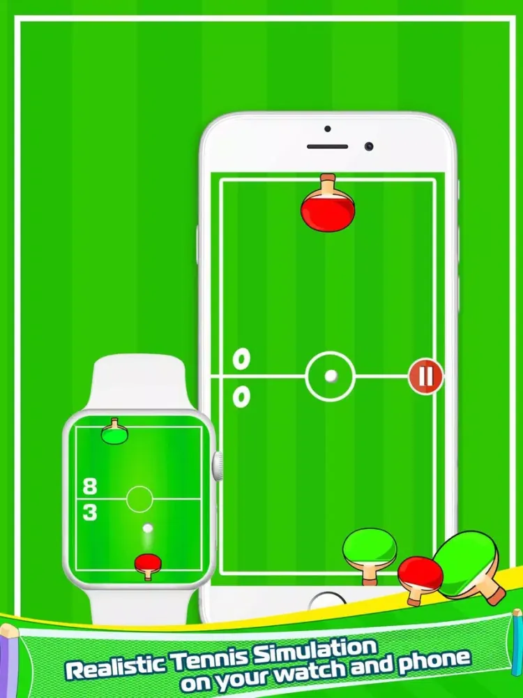 Capturas de tela do Tiny Table Tennis iPad 
