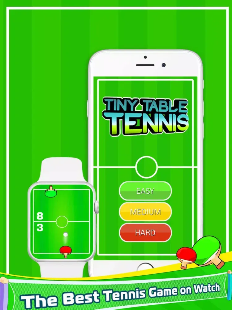 Capturas de tela do Tiny Table Tennis iPad 