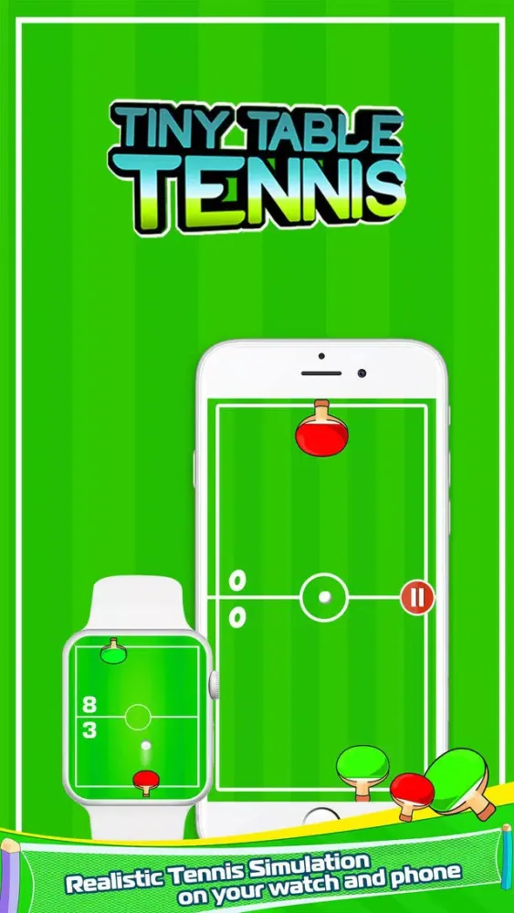Capturas de tela do Tiny Table Tennis