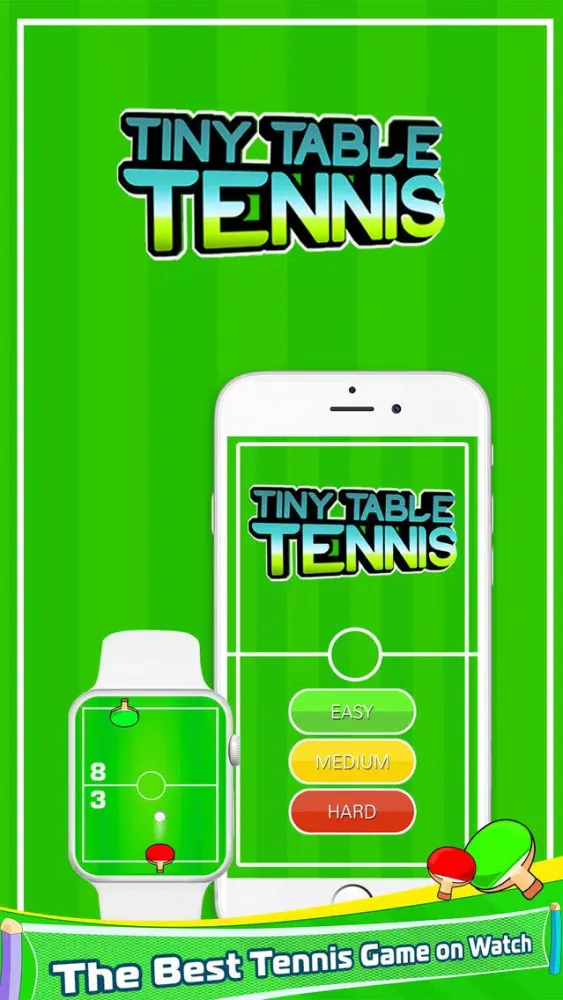 Capturas de tela do Tiny Table Tennis