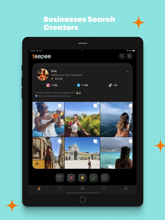 ภาพหน้าจอของ Teepee - Connect. Share. Grow. iPad 
