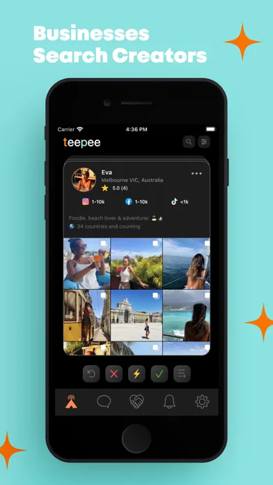 ภาพหน้าจอของ Teepee - Connect. Share. Grow.