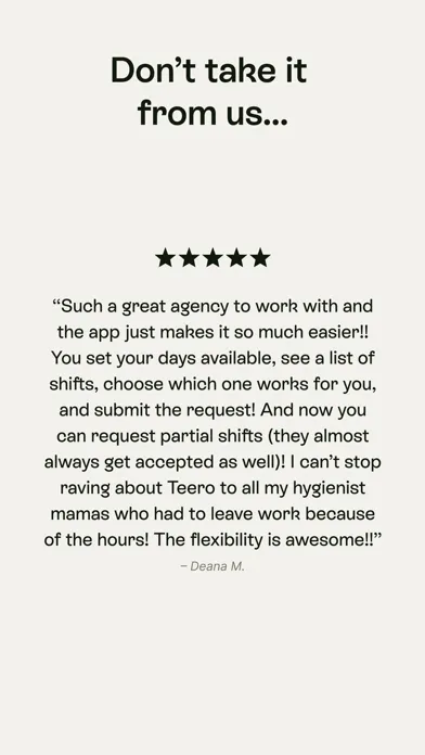 Zrzuty ekranu Teero - Dental Staffing