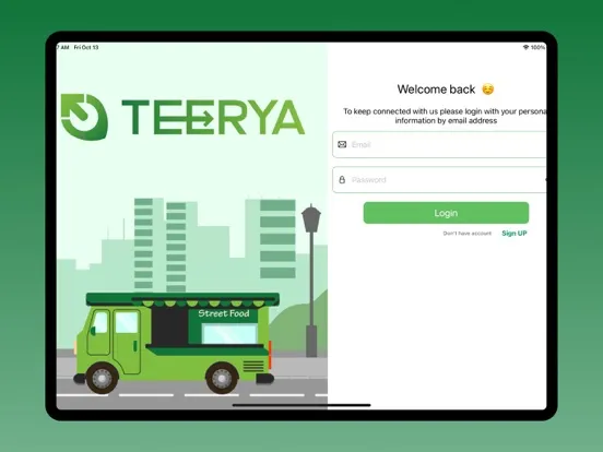 Ảnh chụp màn hình của Teerya Orders iPad 
