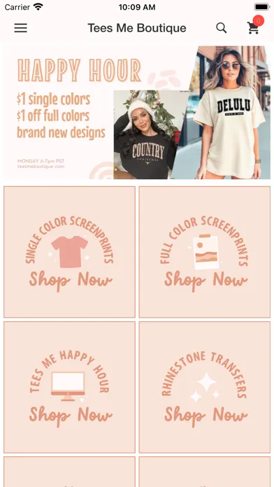 ภาพหน้าจอของ Tees Me Boutique