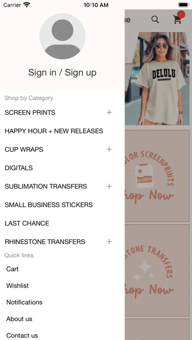ภาพหน้าจอของ Tees Me Boutique