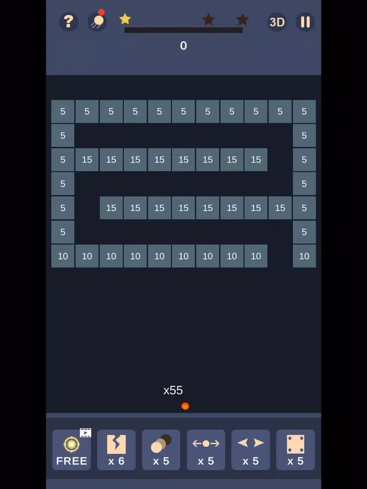 Tangkapan skrin Bricks and Balls Crusher iPad 