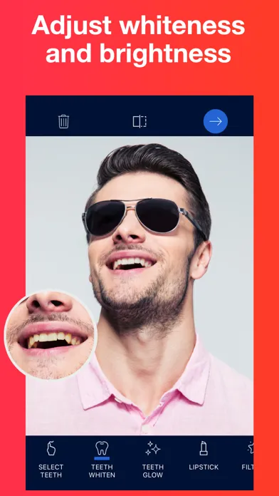Capturas de tela do Teeth Whitener - Photo Editor