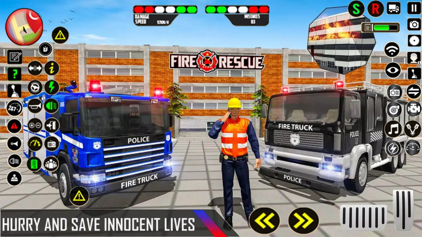 Police Ambulance Fire Truck Ekran Görüntüleri