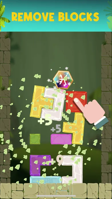Captures d'écran de Temple Fall - Hexagon Drop