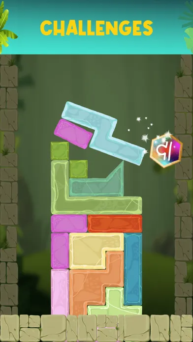 Captures d'écran de Temple Fall - Hexagon Drop