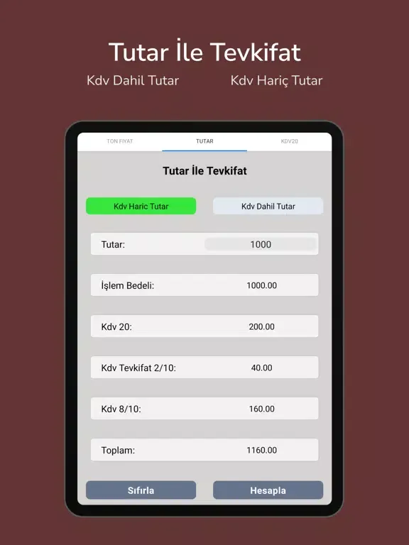 Tevkifat ile Nakliye Faturası iPad  स्क्रीनशॉट
