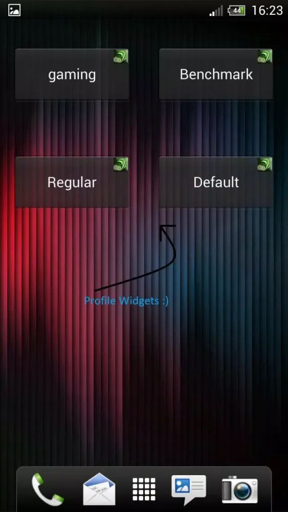 Tegra Overclock سکرین شاٹس
