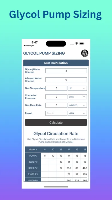 TEG Circulation Calculator স্ক্রিনশট