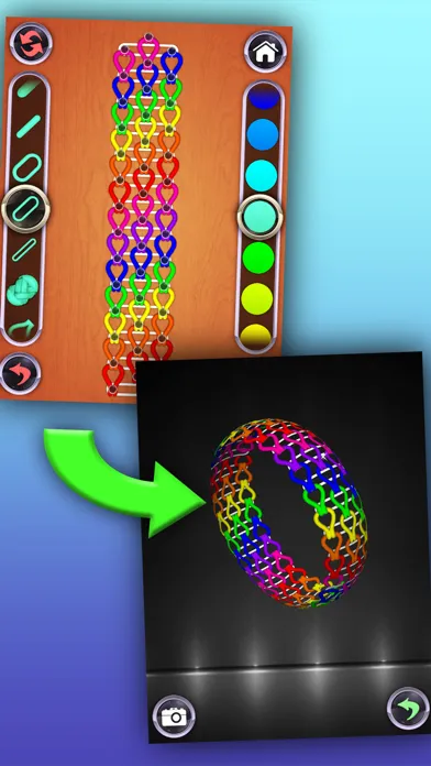 Zrzuty ekranu Rainbow Loom Designer