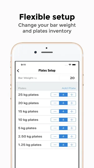 GymMath - Plates & 1RM Calc Screenshots