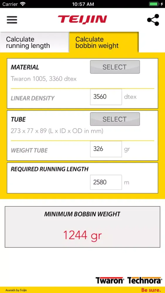 Captures d'écran de Running length calculator