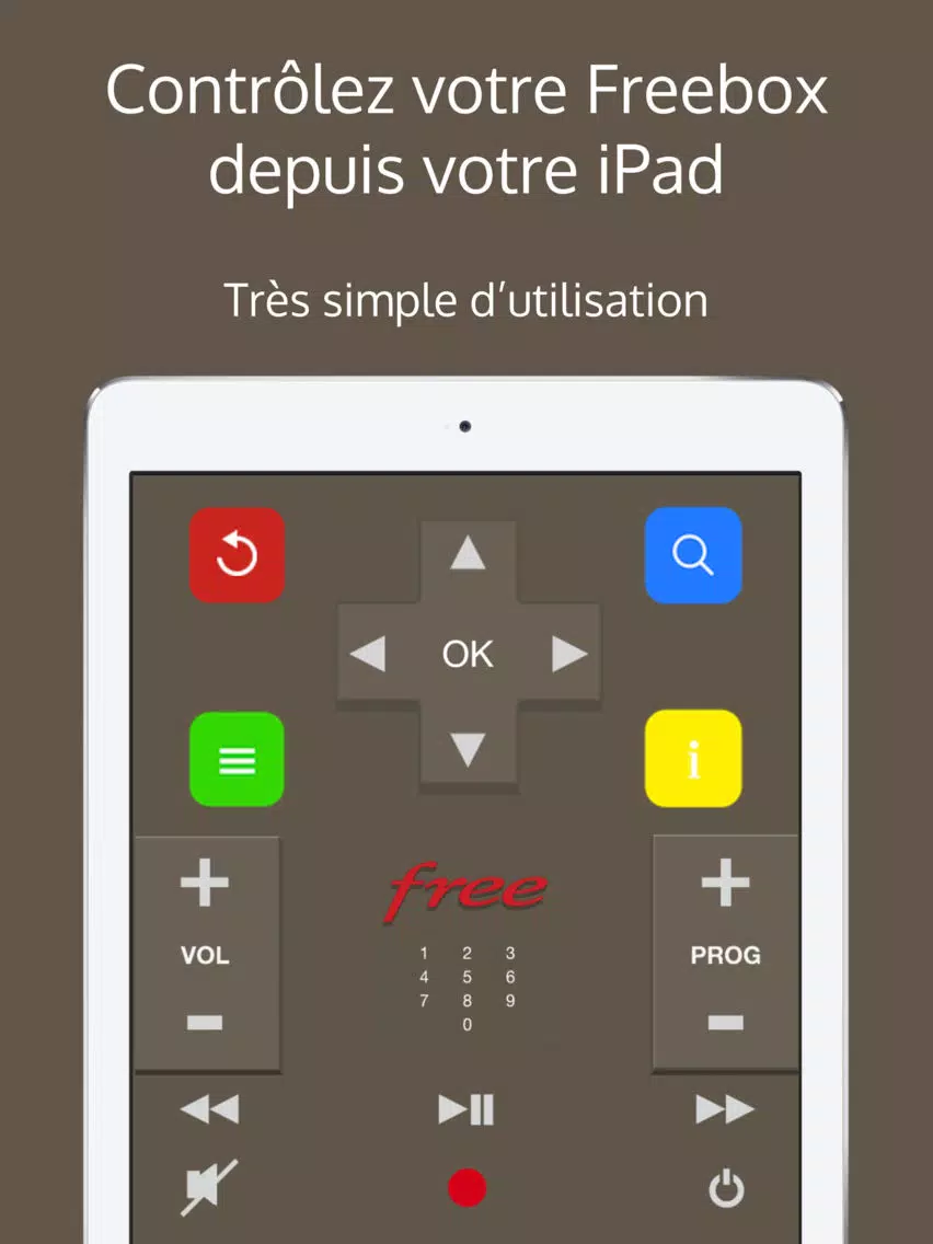 Freemote Télécommande Freebox Free iPad  Screenshots