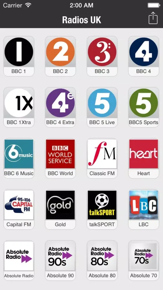 Скриншоты Radio App UK