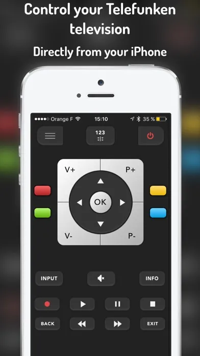 Tangkapan layar Telefunkee : remote Telefunken
