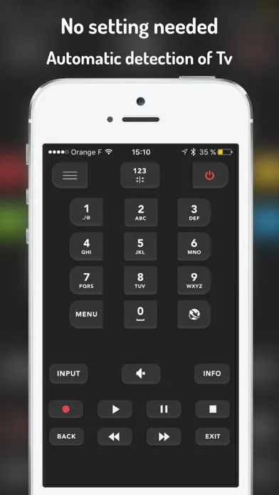 Tangkapan layar Telefunkee : remote Telefunken