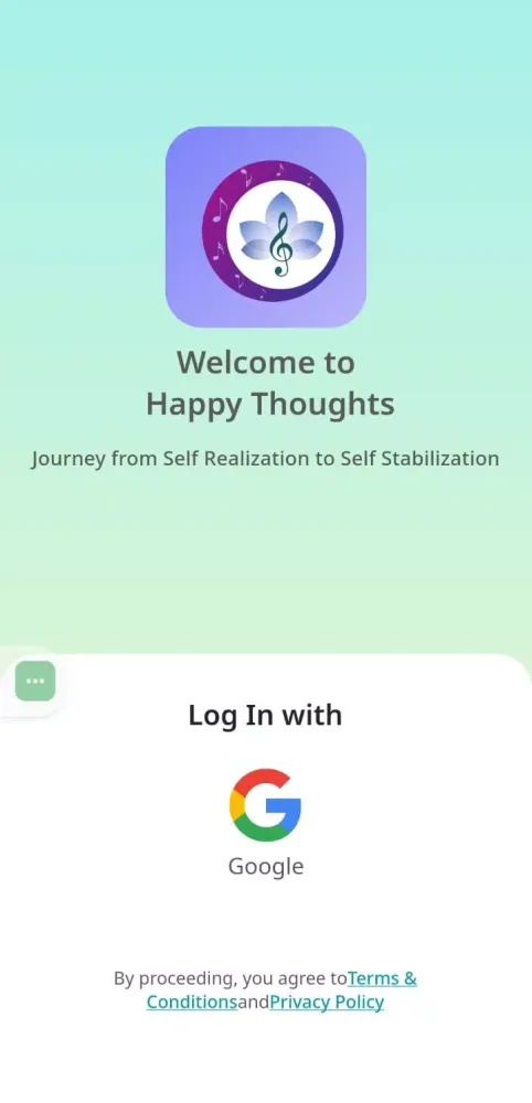 Capturas de tela do Happy Thoughts