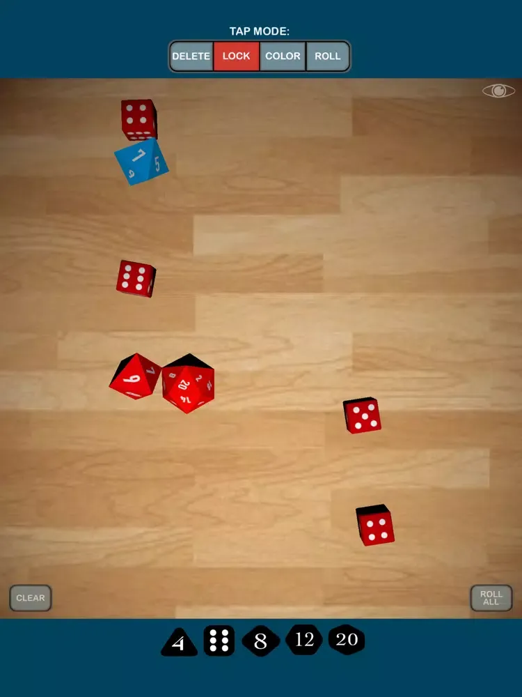 Tangkapan skrin Definitive Dice Roller iPad 