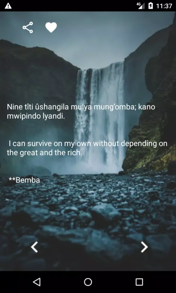 Zambian Proverbs Ekran Görüntüleri
