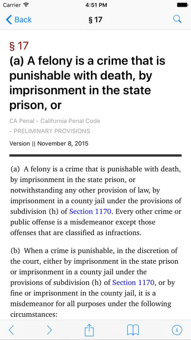 California Penal Code (LawStack Series) スクリーンショット