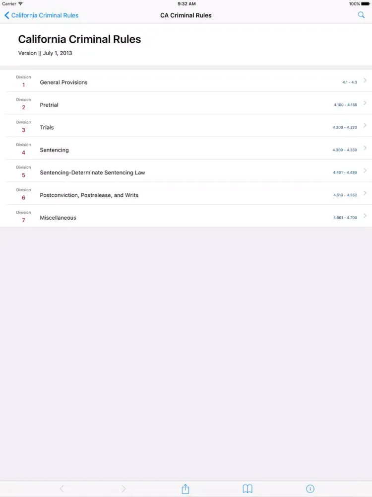 California Criminal Rules (LawStack Series) iPad  स्क्रीनशॉट