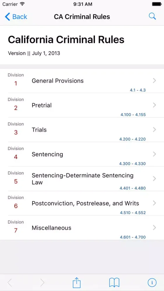 California Criminal Rules (LawStack Series) स्क्रीनशॉट