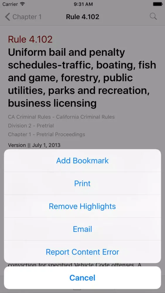 California Criminal Rules (LawStack Series) स्क्रीनशॉट