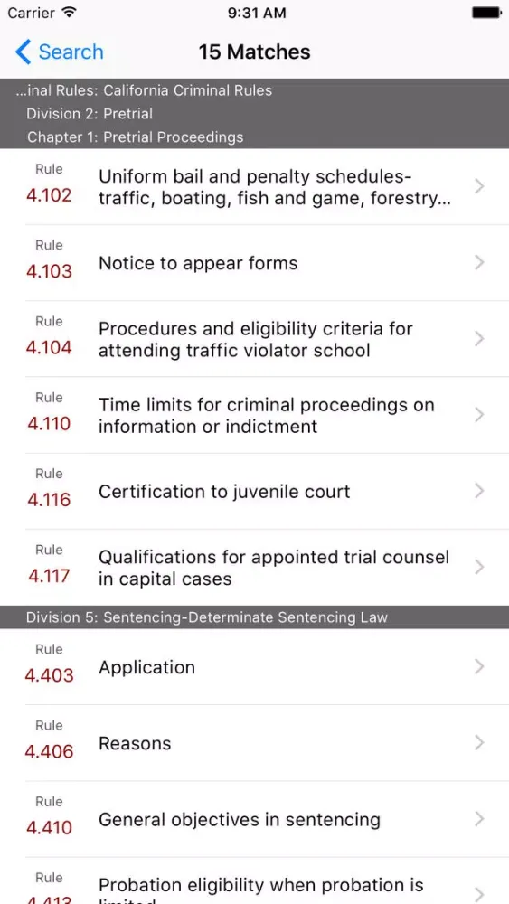 California Criminal Rules (LawStack Series) स्क्रीनशॉट