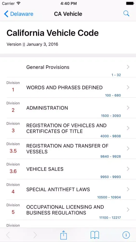 California Vehicle Code (LawStack Series)应用截图