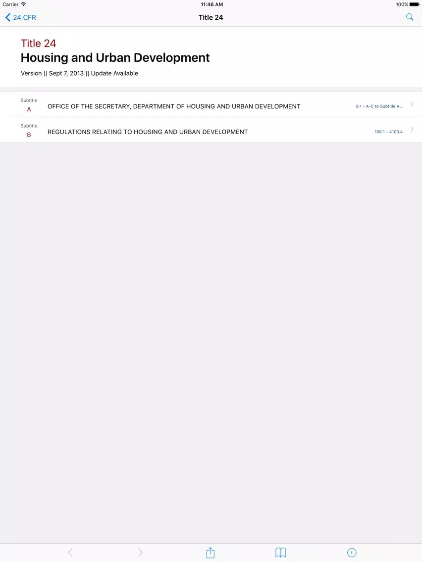 Zrzuty ekranu 24 CFR - Housing and Urban Development (LawStack) iPad 