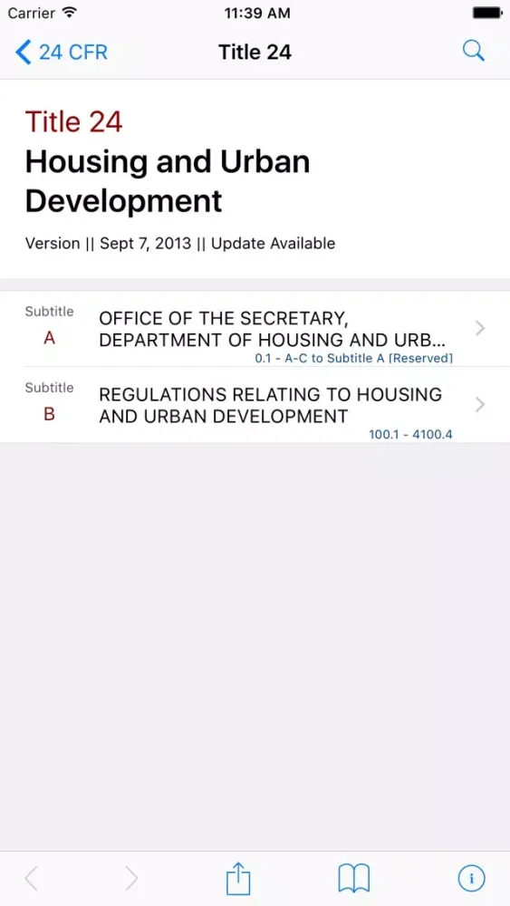 Screenshot di 24 CFR - Housing and Urban Development (LawStack)